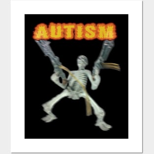 Autism Skeleton Meme Posters and Art